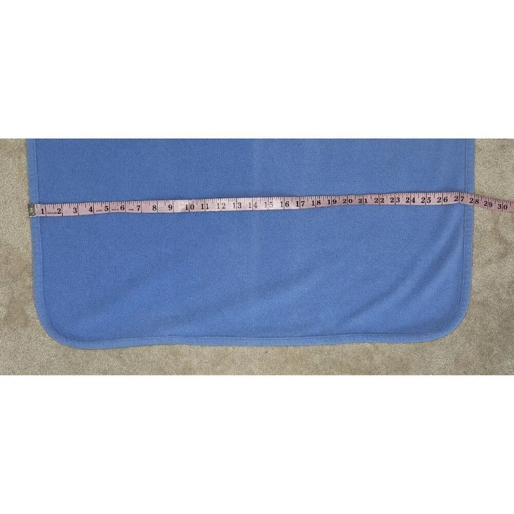 Carter's Just One Year Blue Fleece Baby Blanket Little Athlete Football READ